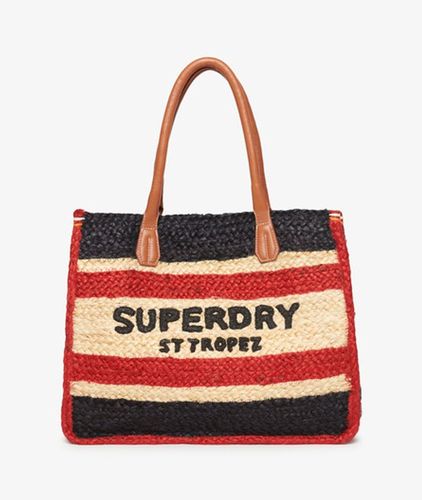 Damen , und Luxe Tragetasche aus Bast Logo Druck, Größe: Einheitsgröße - Superdry - Modalova