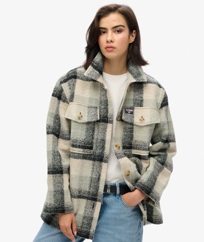 Damen Schwere, Ungefütterte Hemdjacke - Größe: 38 - Superdry - Modalova