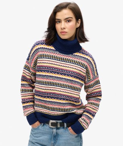 Damen Strukturierter Pullover mit Streifenmuster - Größe: 40 - Superdry - Modalova