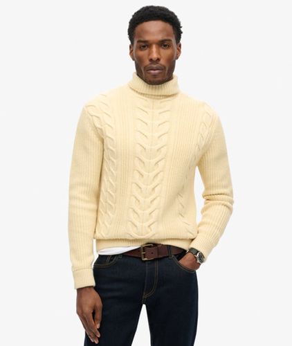 Herren The Merchant Store - Rollkragenpullover mit Zopfmuster - Größe: S - Superdry - Modalova