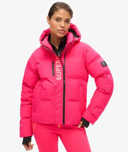 Damen Kastige Ski-steppjacke mit Kapuze - Größe: 38 - Superdry - Modalova
