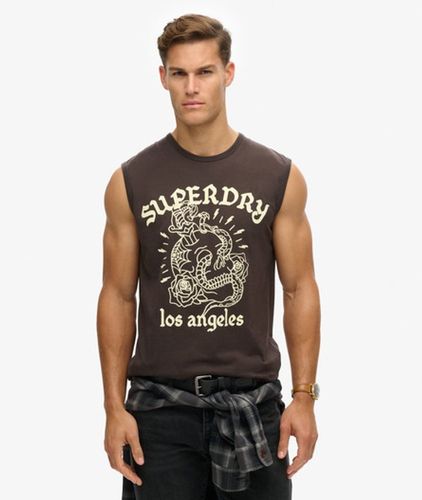 Herren Tanktop mit Tattoo-grafik - Größe: XL - Superdry - Modalova