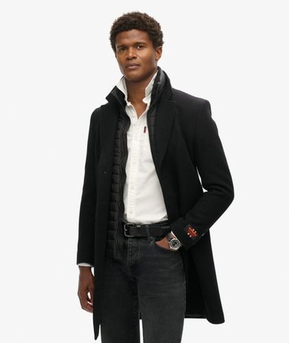 Herren Figurbetonter 2-in-1 Town Mantel - Größe: XL - Superdry - Modalova