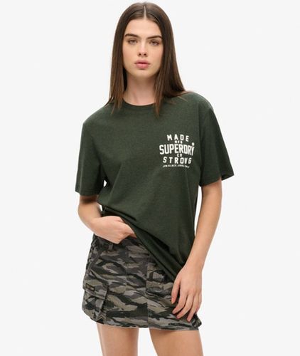 Women's Oversized Machined Goods Workwear T-Shirt, , Size: L - Superdry - Modalova