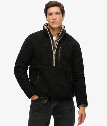 Herren Outdoor Sherpa-fleece mit Halbreißverschluss - Größe: M - Superdry - Modalova