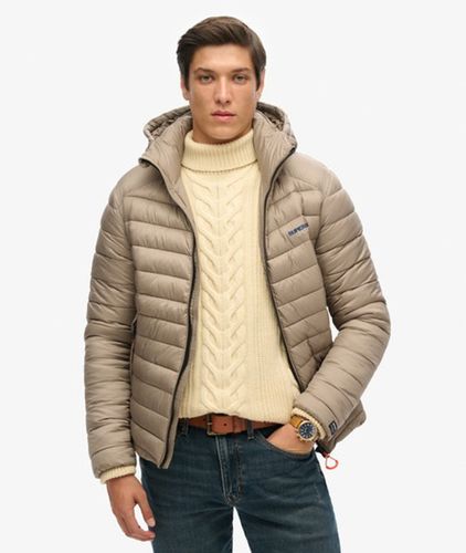 Herren Fuji Steppjacke mit Kapuze - Größe: L - Superdry - Modalova