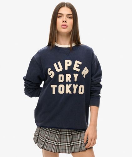 Damen Übergroßes Vintage Athletic Sweatshirt mit Rundhalsausschnitt - Größe: L - Superdry - Modalova