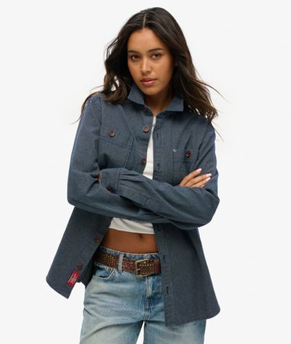 Women's The Merchant Store - OverGröße Denim-hemdjacke - Größe: Xxl - Superdry - Modalova