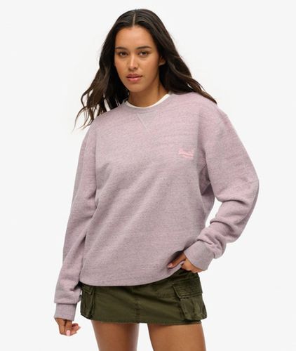 Damen OverGrößed Rundhals-sweatshirt mit Melierter Überfärbung - Größe: Xxl - Superdry - Modalova