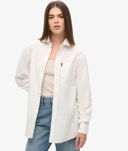 Damen Langärmeliges Oxfordhemd - Größe: L - Superdry - Modalova