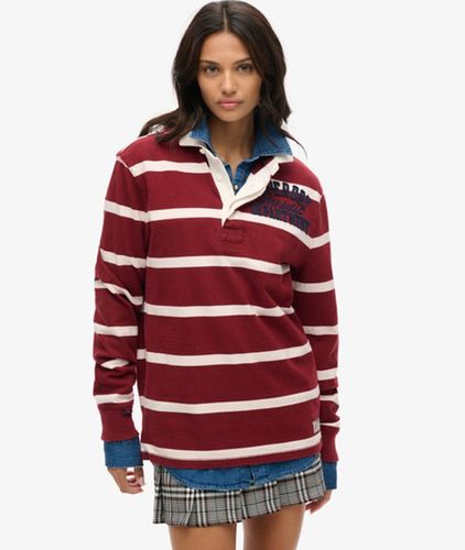 Damen Übergroßes Athletic Rugby-oberteil - Größe: L - Superdry - Modalova