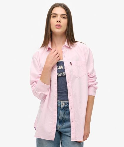 Damen Langärmeliges Oxfordhemd - Größe: Xxl - Superdry - Modalova