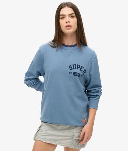 Damen Übergroßes Athletic Sweatshirt mit Print - Größe: L - Superdry - Modalova
