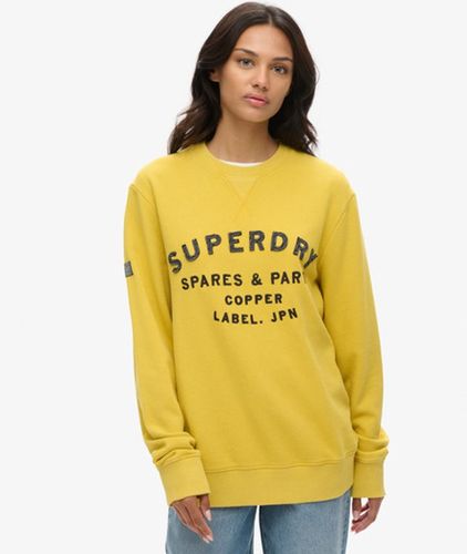 Damen Übergroßes Workwear Sweatshirt mit Applikation - Größe: XL - Superdry - Modalova