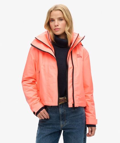 Damen SD Windbreaker Jacke mit Kapuze und Stickerei - Größe: 36 - Superdry - Modalova