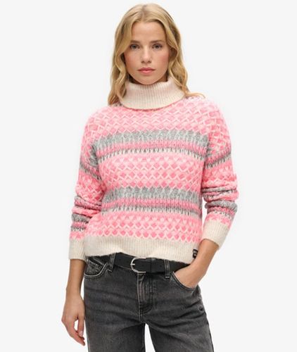 Women's Kurzer Strickpullover mit Rollkragen - Größe: 38 - Superdry - Modalova