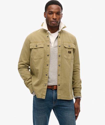 Herren Workwear Hemdjacke aus Bio-baumwollcanvas - Größe: Xxl - Superdry - Modalova