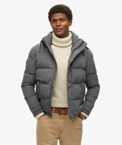 Herren Everest Kurze Pufferjacke mit Kapuze - Größe: L - Superdry - Modalova