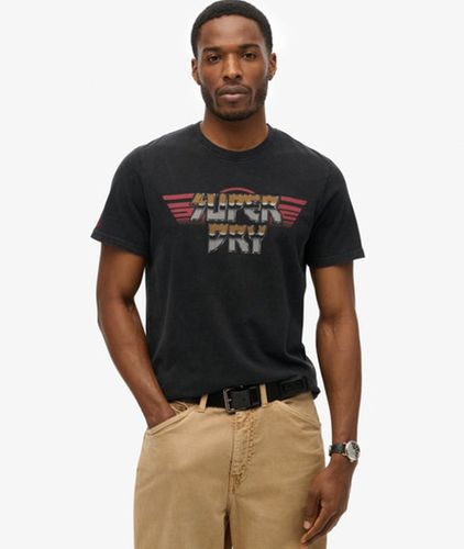Herren T-Shirt Mit Rockband-Grafik, , Größe: M - Superdry - Modalova