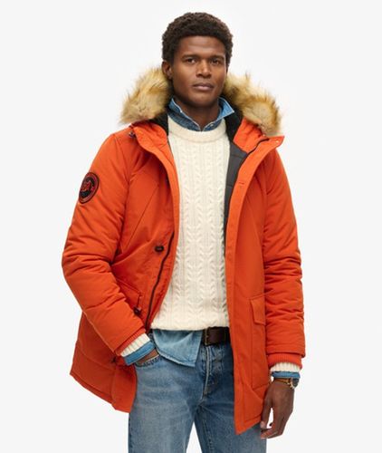 Herren Everest Parka mit Kunstfellkapuze - Größe: M - Superdry - Modalova