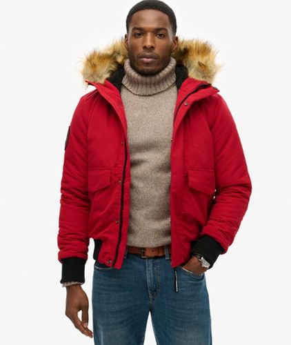 Herren Everest Bomber-steppjacke mit Kapuze - Größe: L - Superdry - Modalova
