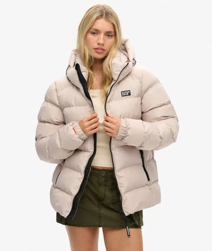 Damen Sports Steppjacke mit Kapuze in Übergröße - Größe: XL - Superdry - Modalova