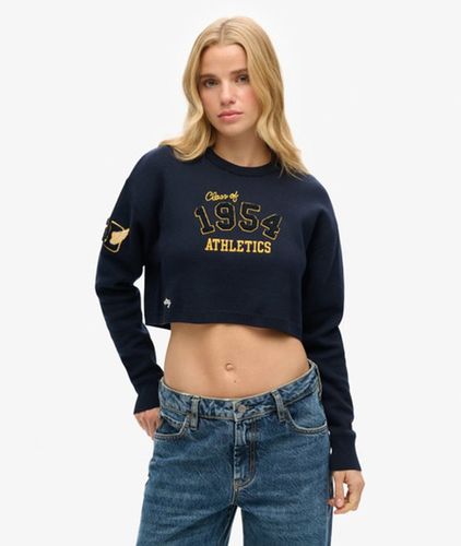 Damen Kurzer College-pullover mit Rundhalsausschnitt - Größe: 36 - Superdry - Modalova