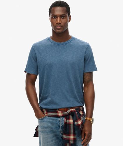 Herren Kurzärmeliges T-shirt aus Flammgarn mit Rundhalsausschnitt - Größe: Xxxl - Superdry - Modalova