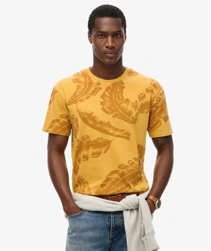 Herren Vintage T-shirt mit überfärbtem Print - Größe: L - Superdry - Modalova