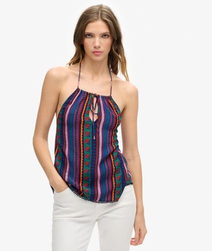 Damen Strandoberteil mit Nackenträger und Print - Größe: 42 - Superdry - Modalova