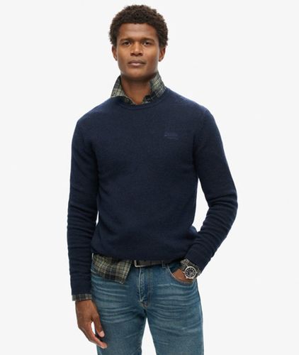 Herren Essential Schmal Geschnittener Rundhalspullover - Größe: S - Superdry - Modalova