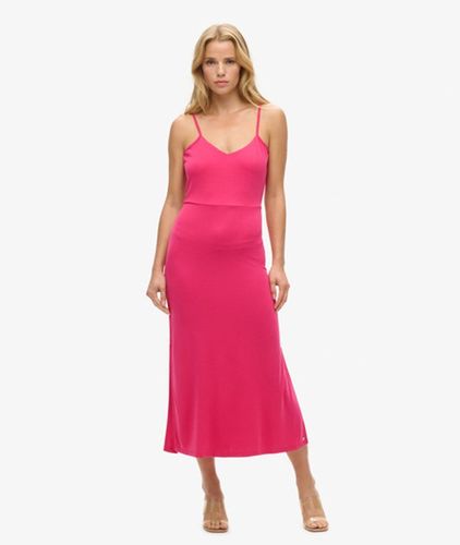 Damen Jersey-kleid mit Rückenausschnitt - Größe: 44 - Superdry - Modalova