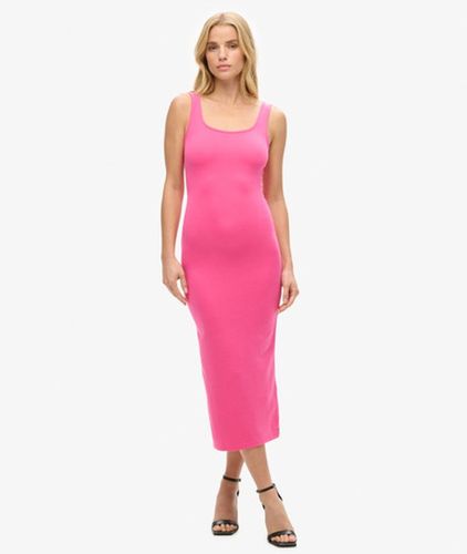 Damen Jersey-midikleid mit Eckigem Ausschnitt, Größe: 36 - Größe: 36 - Superdry - Modalova