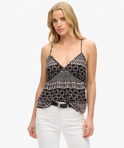 Damen Trägertop aus Webstoff mit Print - Größe: 44 - Superdry - Modalova