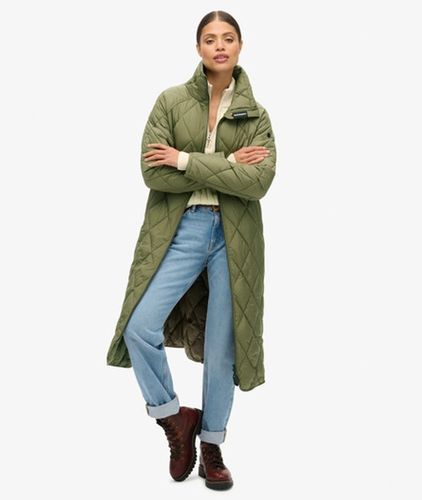 Damen Superlange, Gefütterte Steppjacke, Größe: 40 - Superdry - Modalova