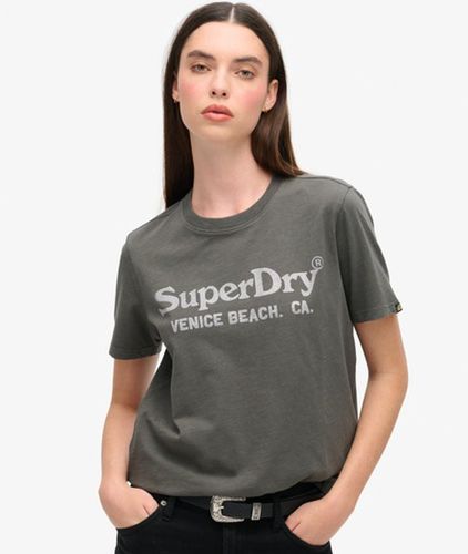 Damen Metallic Venue Relaxed T-shirt - Größe: 38 - Superdry - Modalova