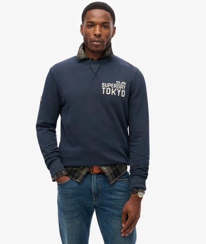 Men's Workwear Applique Sweatshirt / Eclipse - Size: S - Superdry - Modalova