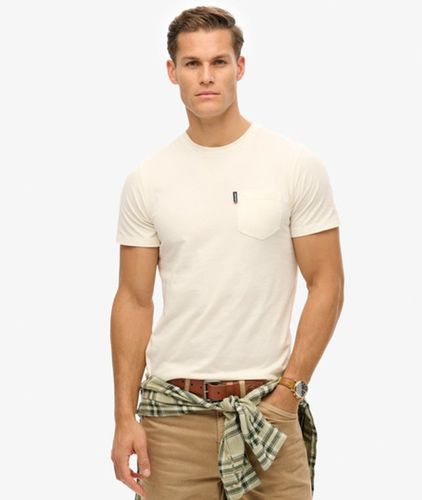 Men's Classic Essential Pocket T-shirt White / Bone White - Size: Xxxl - Superdry - Modalova