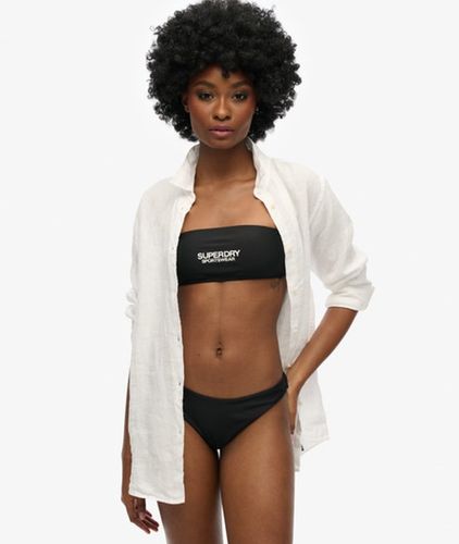Damen Bandeau-bikinioberteil mit Logo - Größe: 40 - Superdry - Modalova