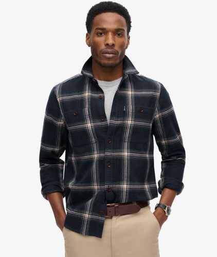 Herren Karierte Vintage Hemdjacke - Größe: L - Superdry - Modalova