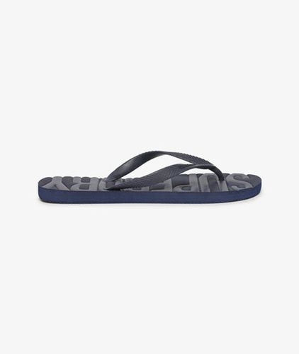 Men's Vintage Vegan Flip Flops Navy Blue / Rich Navy Tonal - Size: 12-13 - Superdry - Modalova