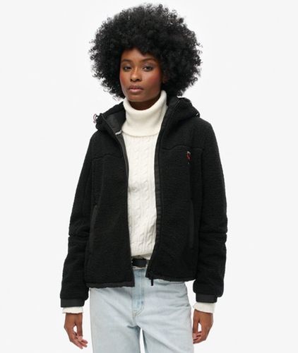 Damen Trekkerjacke aus Teddyfell mit Kapuze, Größe: 36 - Superdry - Modalova