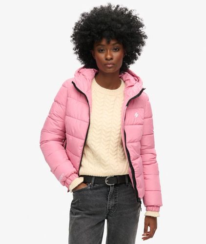 Damen Spirit Sports Steppjacke mit Kapuze - Größe: 42 - Superdry - Modalova