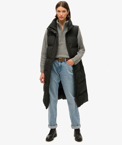 Damen Lange Steppweste - Größe: 36 - Superdry - Modalova