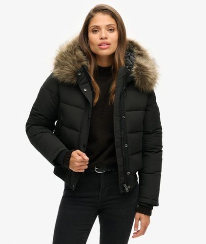 Damen Everest Hooded Bomberjacke - Größe: 36 - Superdry - Modalova