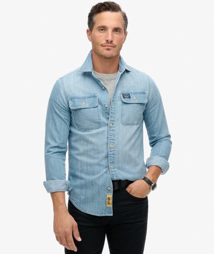 Herren Besticktes Workwear-hemd - Größe: M - Superdry - Modalova