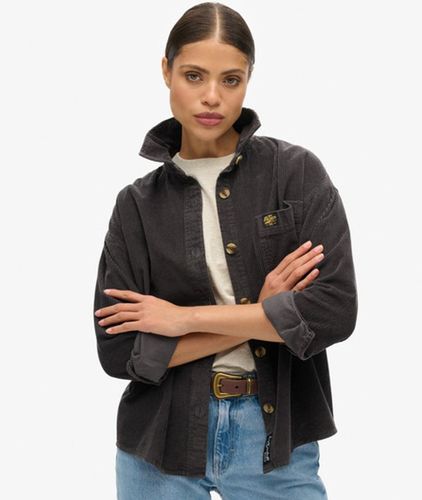Damen Hemdjacke aus Dickem Cord - Größe: 44 - Superdry - Modalova