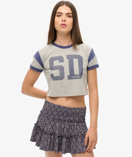Damen Gestufter Jersey-minirock - Größe: 44 - Superdry - Modalova