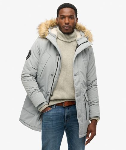 Herren Everest Parka mit Kapuze und Kunstfellbesatz - Größe: M - Superdry - Modalova