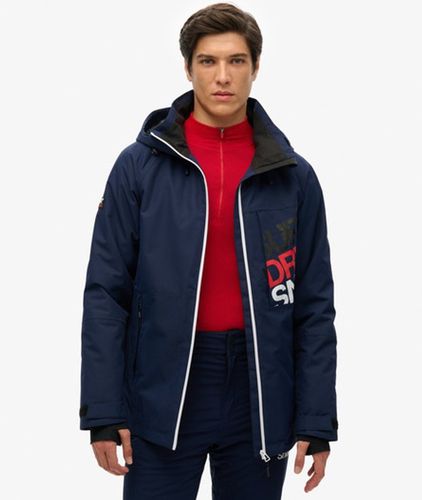 Herren Sport Ski Freestyle Core Jacke mit Logo-Druck, Größe: M - Superdry - Modalova